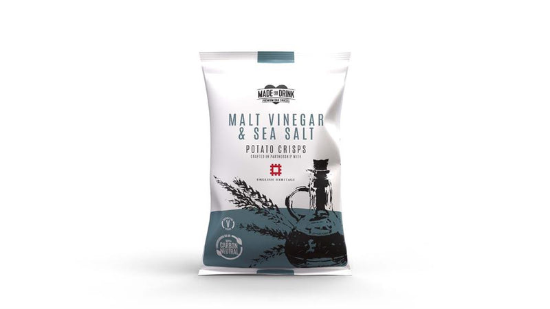 English Heritage Vegan Sea Salt & Malt Vinegar Crisps 40g