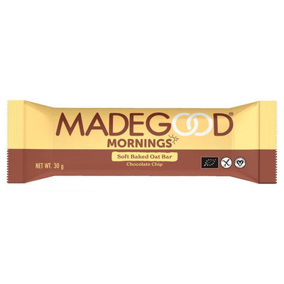 MadeGood Morning Bar Single Serve Chocolate Chip 30g