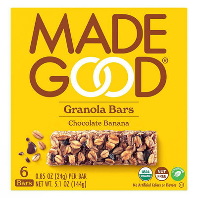 MadeGood Granola Bar Chocolate Banana 6 x 24g Multipack