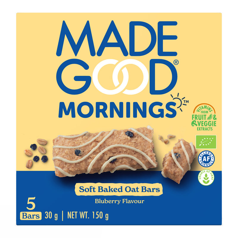 MadeGood Morning Oat Bar Blueberry 5 x 30g