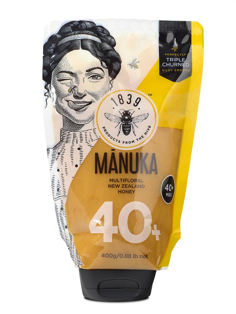 FREE 1839 MGO 40+ Multifloral Manuka Honey 400g POUCH