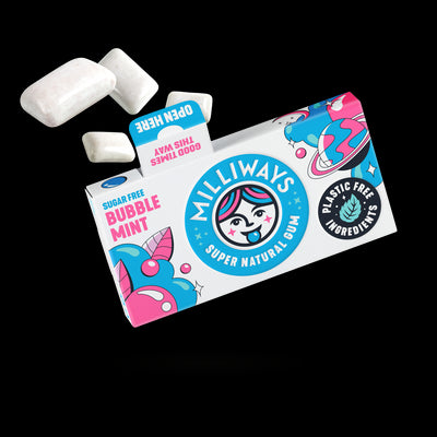 Milliways Bubblemint Chewing Gum 19g