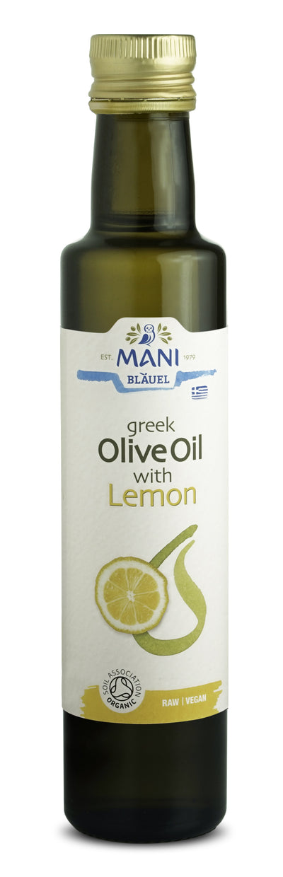 MANI Organic Greek Olive Oil with Lemon 250ml