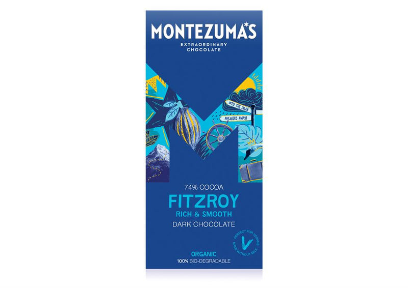 FitzRoy Organic 74% Dark Chocolate 90g Bar