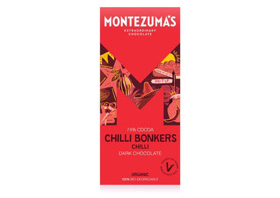 Chilli Bonkers Organic Dark Chilli 90g Bar