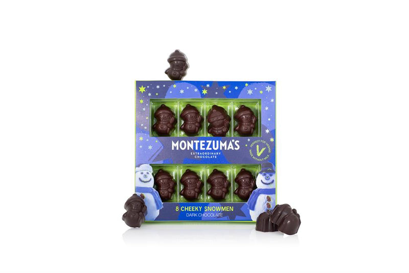 Solid Dark Chocolate Snowmen 110g