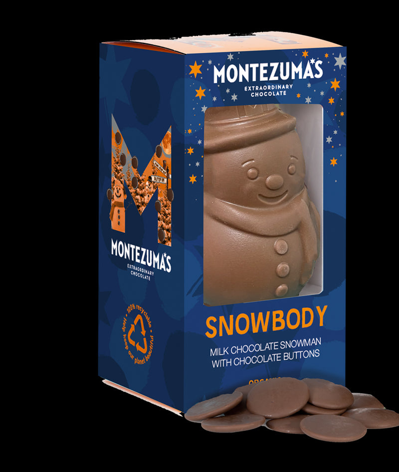 Milk Chocolate Hollow Snowman and Milk Buttons 100g