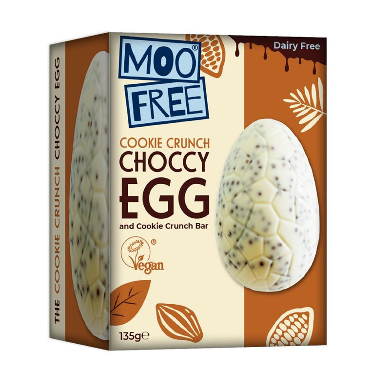 Moo Free Cookie Crunch Choccy Egg and Bar 135g