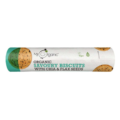 Organic Savoury Biscuits with Flax & Chia Seeds