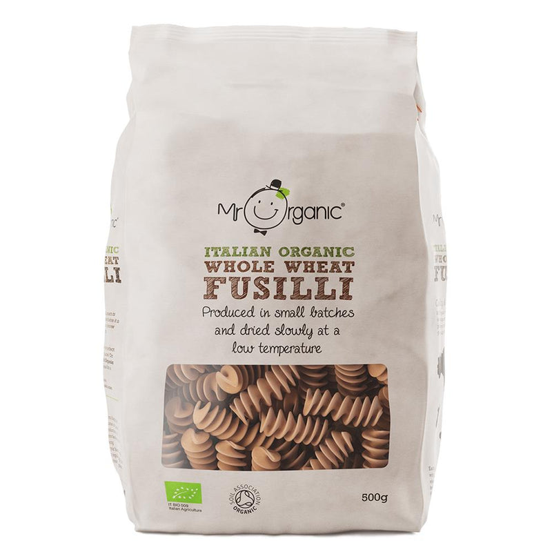 Mr Organic Whole Wheat Fusilli 500g