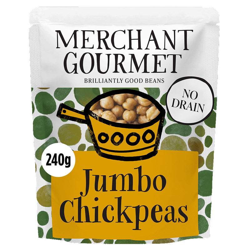 Merchant Gourmet Jumbo Chickpeas in Extra Virgin Olive Oil 240g