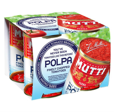 Mutti Finely Chopped Tomatoes 4 x 400g