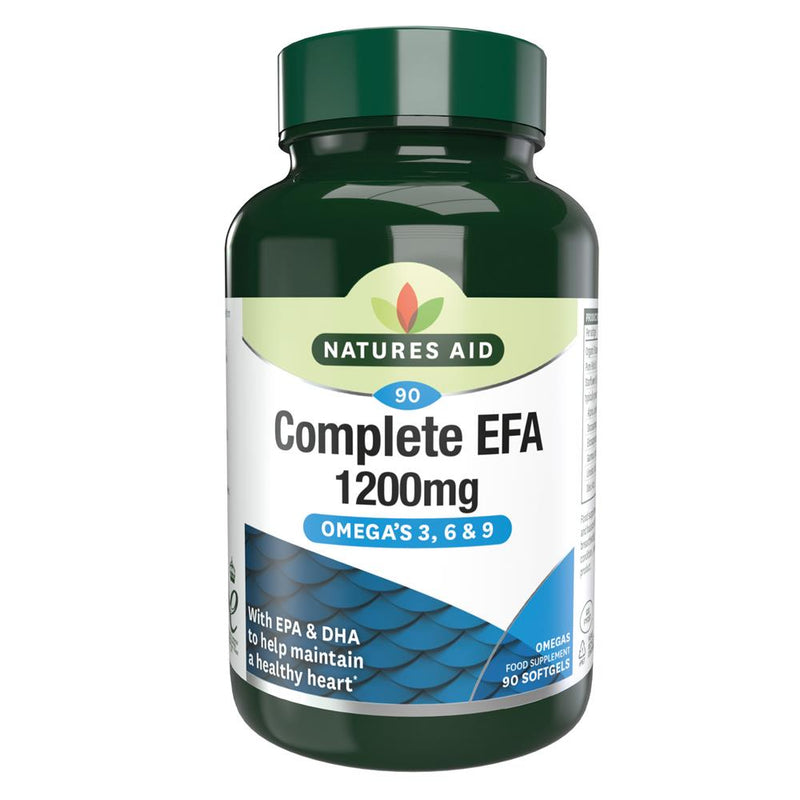 Complete EFA (Essential Fatty Acids) Omega 3 6 + 9 90 Capsules