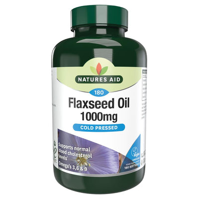 Flaxseed Oil 1000mg 180 Capsules