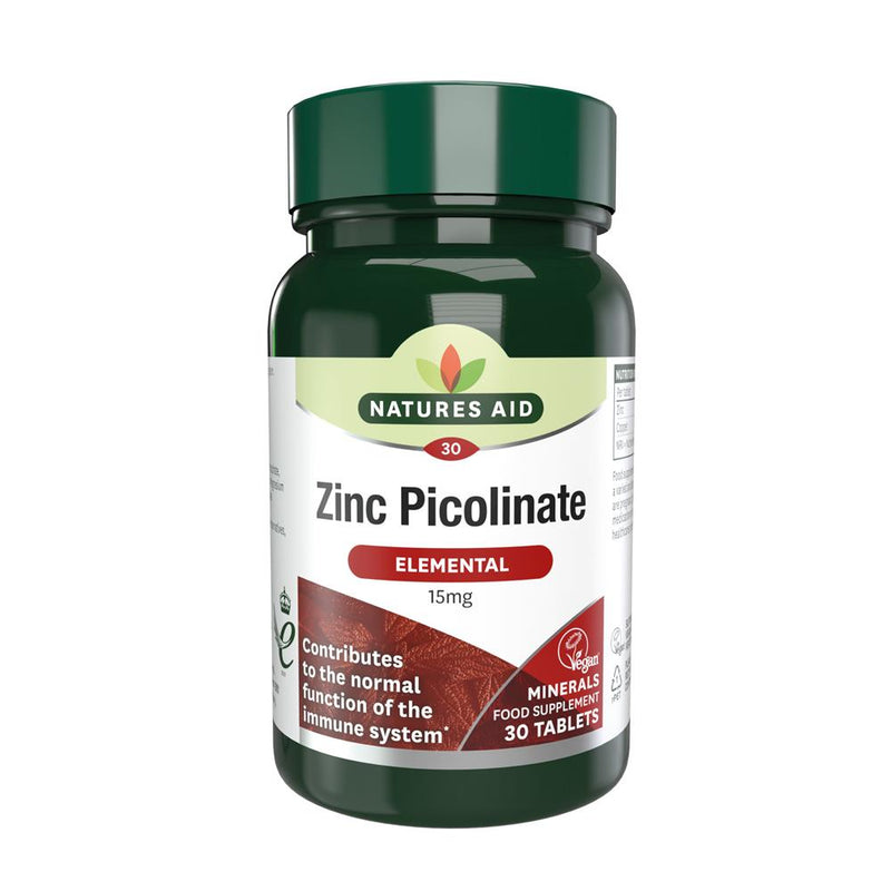 Zinc Picolinate 15mg elemental 30 Tablets