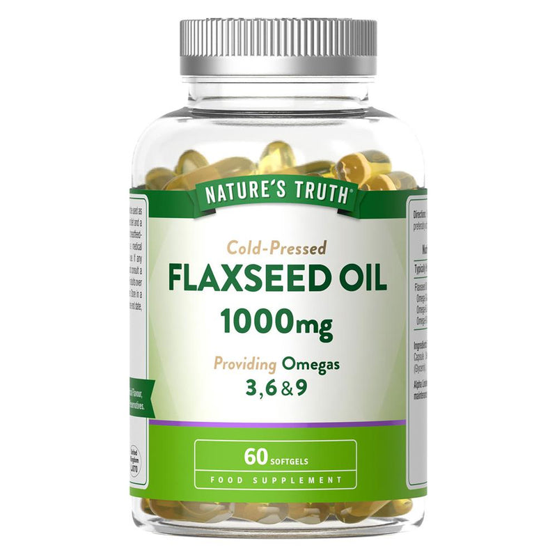 Flaxseed Oil 1000mg  60 Softgels