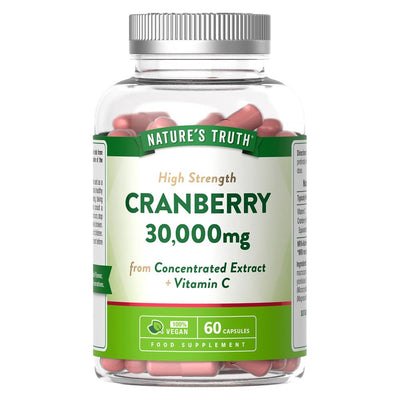 Cranberry Extract 30000mg w/ Vitamin C 60 Capsules