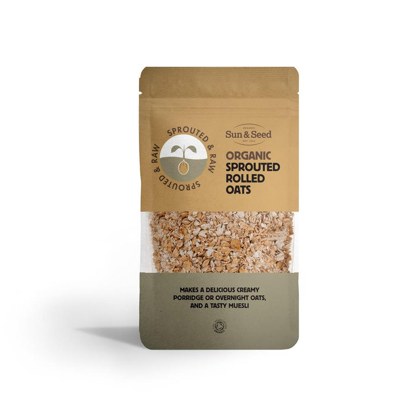 Organic Sprouted & Raw Naked Rolled Oats 250g