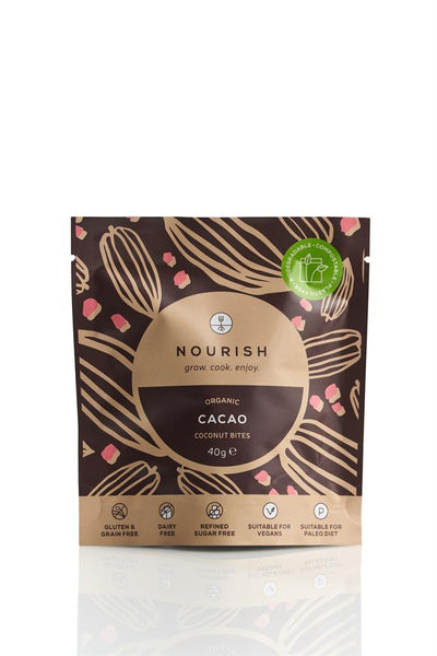 Nourish Cacao Coconut Bites 40g