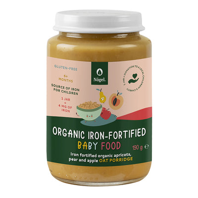 Organic Iron Fortified Oat Porridge Apricot 190g