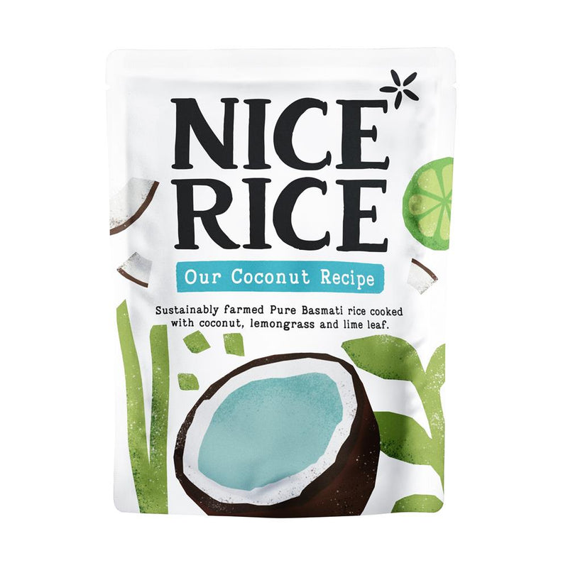 Nice Rice Coconut & Lemongrass Basmati rice pouch 250g