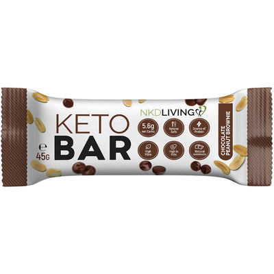 Keto Bar Choc Peanut Brownie 45g