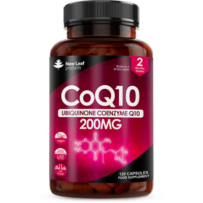 CoQ10 Capsules - Co Enzyme 200mg 120 Vegan Capsules