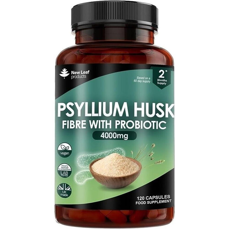 Psyllium Husk 4000mg Vegan 120 Capsules