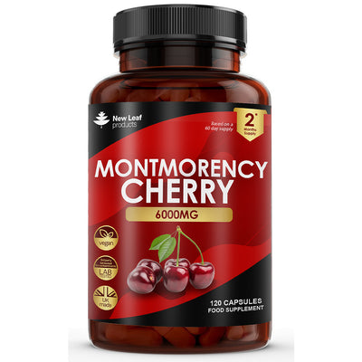 Montmorency Cherry Capsules - 6000mg Antioxidant 120 Capsules