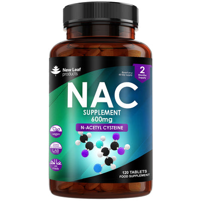 N-Acetyl-Cysteine 600mg Amino Acid Vegan 120 Tablet