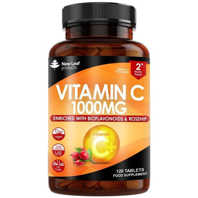 Vitamin C Tablets 1000mg Bioflavonoids & Rosehip 120 tablets