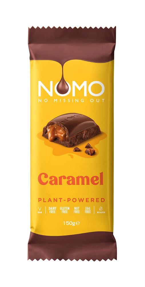 Nomo Free From Large Caramel Filled Chocolate Bar 150g