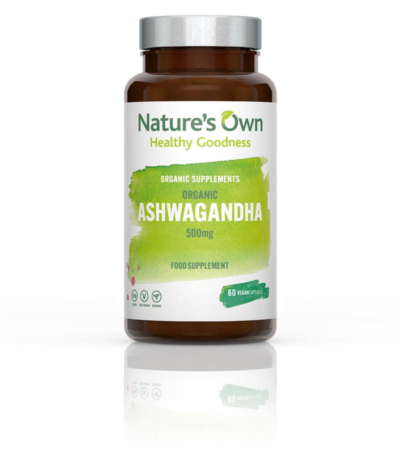 Organic Ashwagandha 500mg 60 Capsules