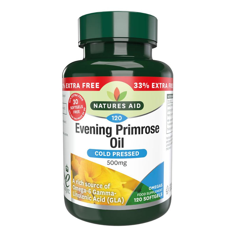 Evening Primrose Oil - 500mg  - 33% EXTRA FILL 120