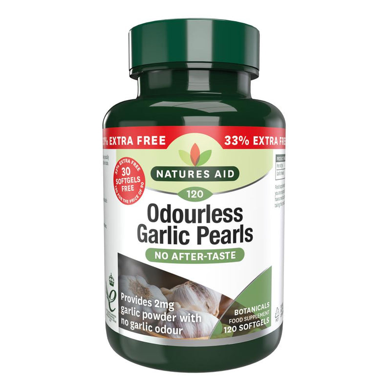 Garlic Pearls (Odourless) one-a-day - 33% EXTRA FI