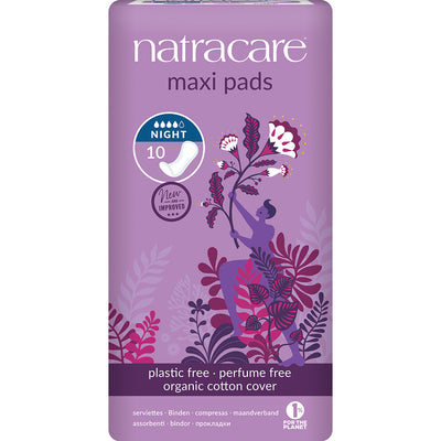 Natural Maxi Pads Night-time x 10