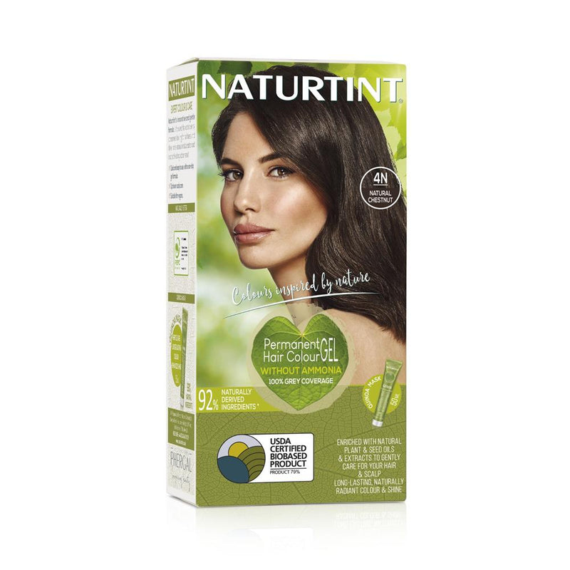 Permanent Hair Colourant Natural Chestnut 4N 170ml