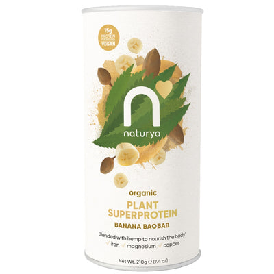 Naturya Plant Superprotein Banana Baobab Organic 210g