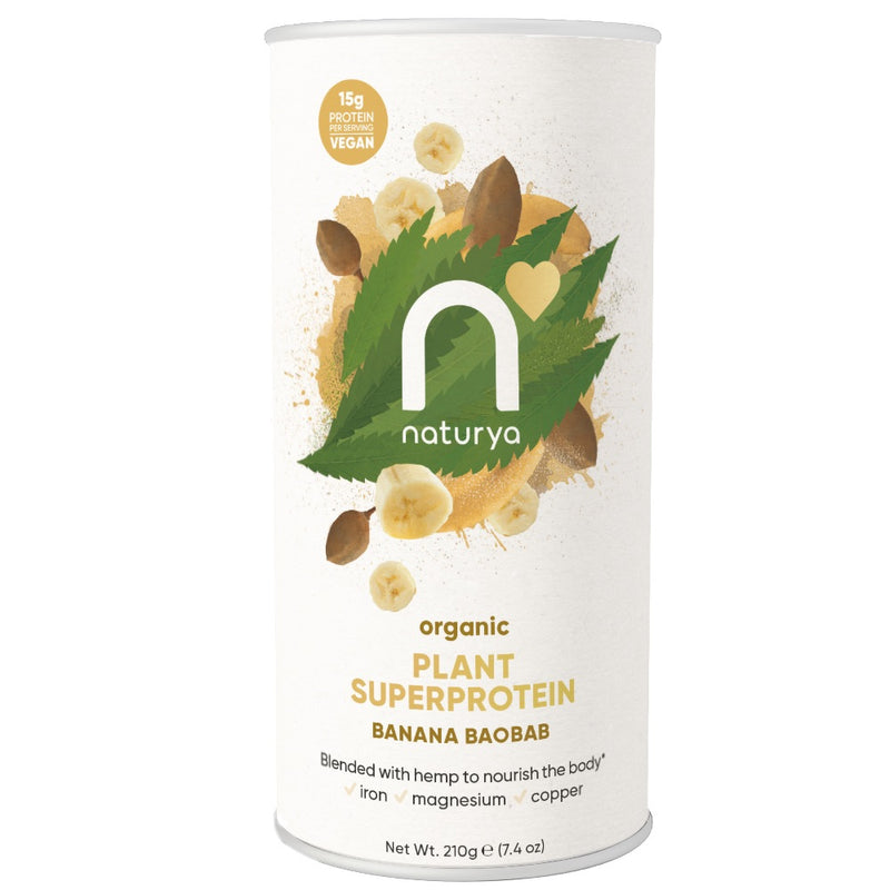 Naturya Plant Superprotein Banana Baobab Organic 210g