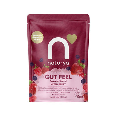 Naturya Gut Feel Flaxseed Blend Mixed Berry 240g