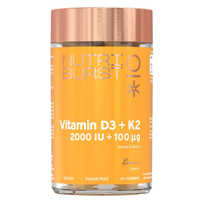 Sugar-Free Vegan Vitamin D3 + K2 2000iu 60 x Gummies