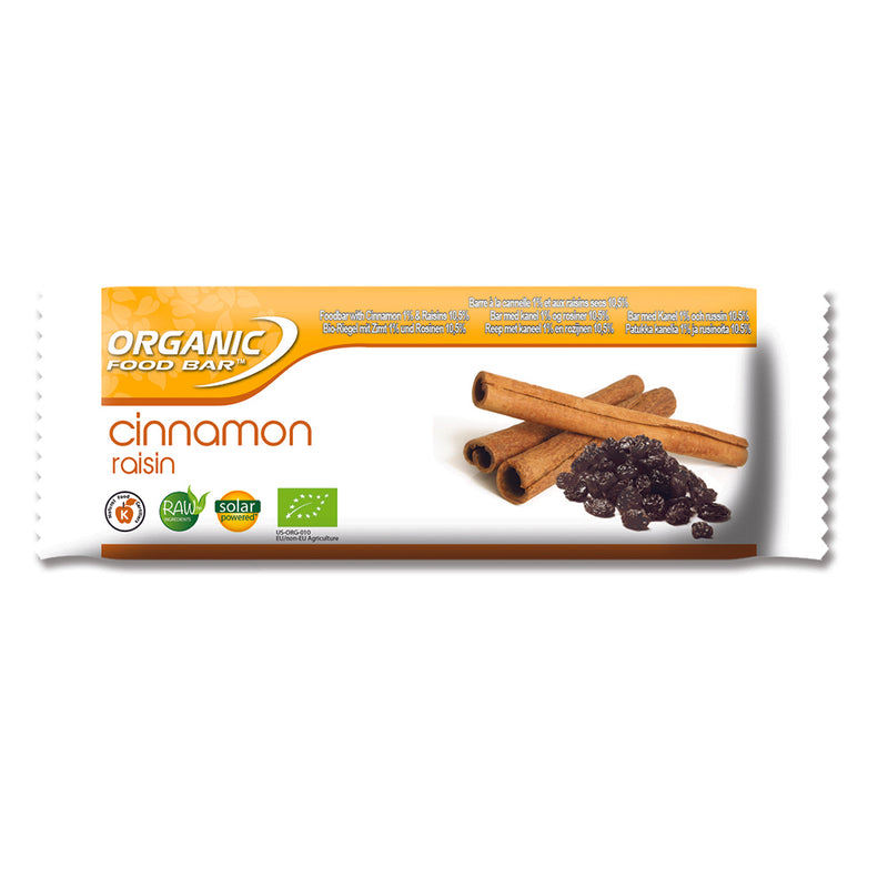 Organic Cinnamon Raisin Raw Bar 50g