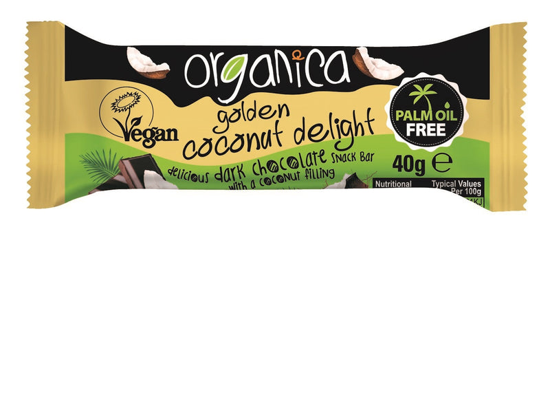 Snack Bars - Organic Golden Coconut Delight Vegan 40g