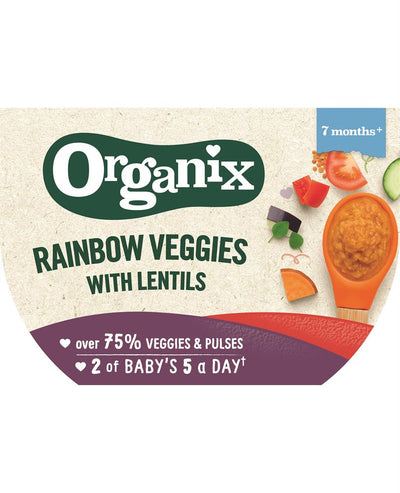 Organix Rainbow Veggies with Lentils (130g)