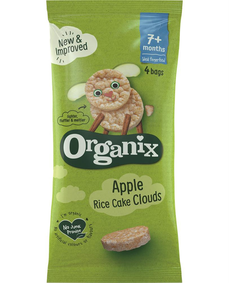 Organix Apple Rice Cake Clouds Multipack (4x18g)