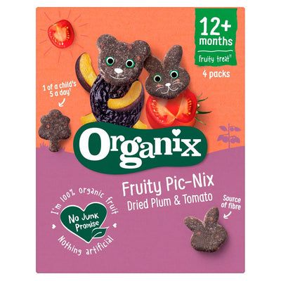 Organix Fruity Pic-Nix Dried Plum & Tomato (4x17g)