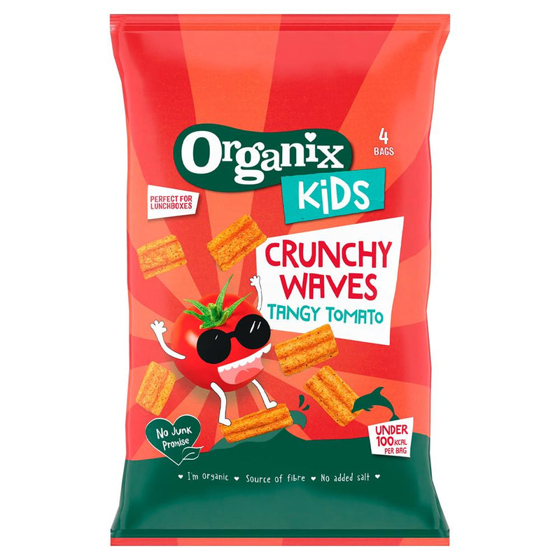 Organix KIDS Tangy Tomato Crunchy Waves (4x14g)