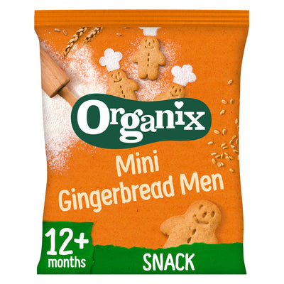 Organix Mini Gingerbread Men Organic Toddler Snack Biscuits 20g