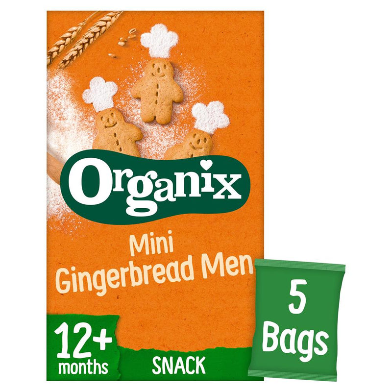 Organix Mini Gingerbread Men Snack Biscuits Multipack (5x20g)