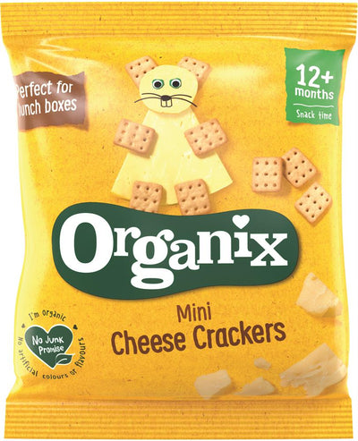 Mini Organic Cheese Crackers Toddler Snack 20g